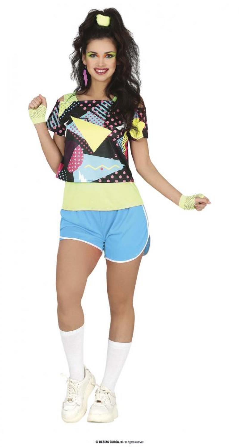 Babe gymnaste années 80 avec short taille M