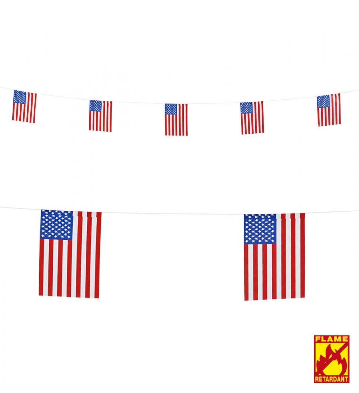 Guirlande USA 6 mètres papier