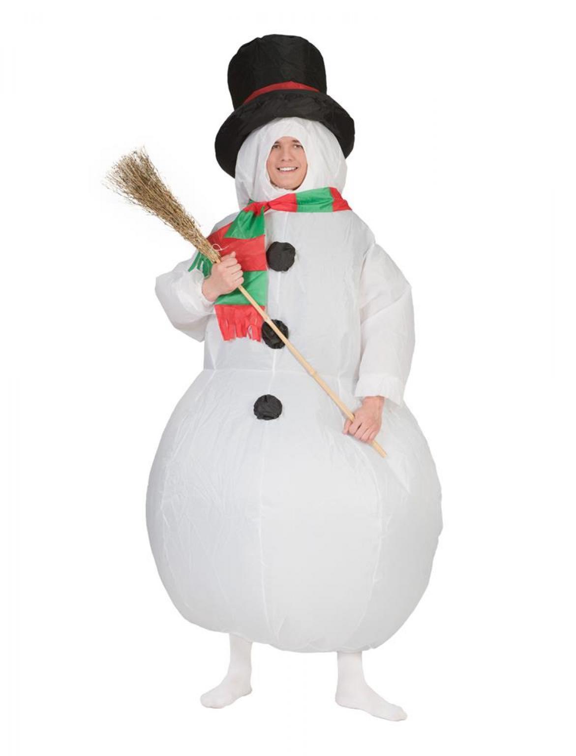 Déguisement de bonhomme de neige gonflable taille M/L