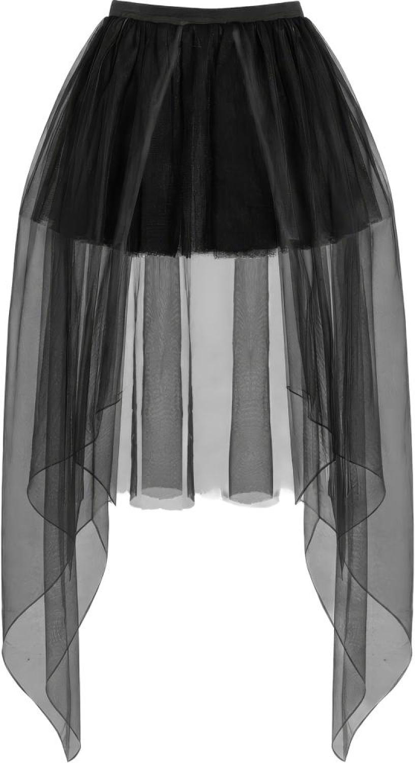 Tutu noir avec sous couche en satin et voile en tulle
