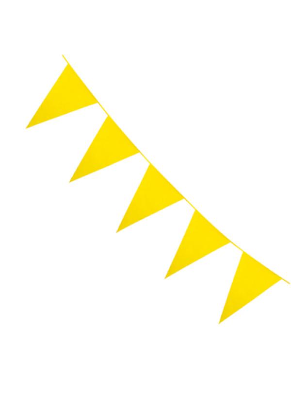 Guirlande fanions 10m jaune