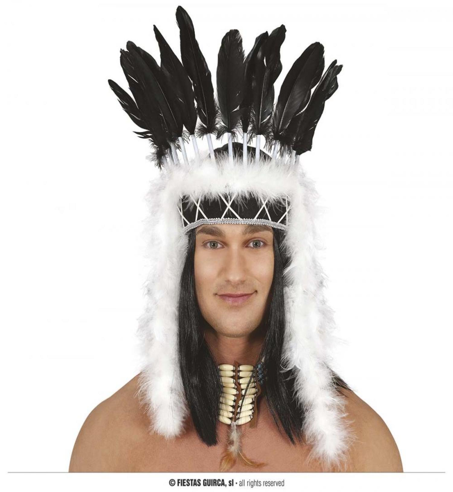 Panaché indien noir et blanc adulte