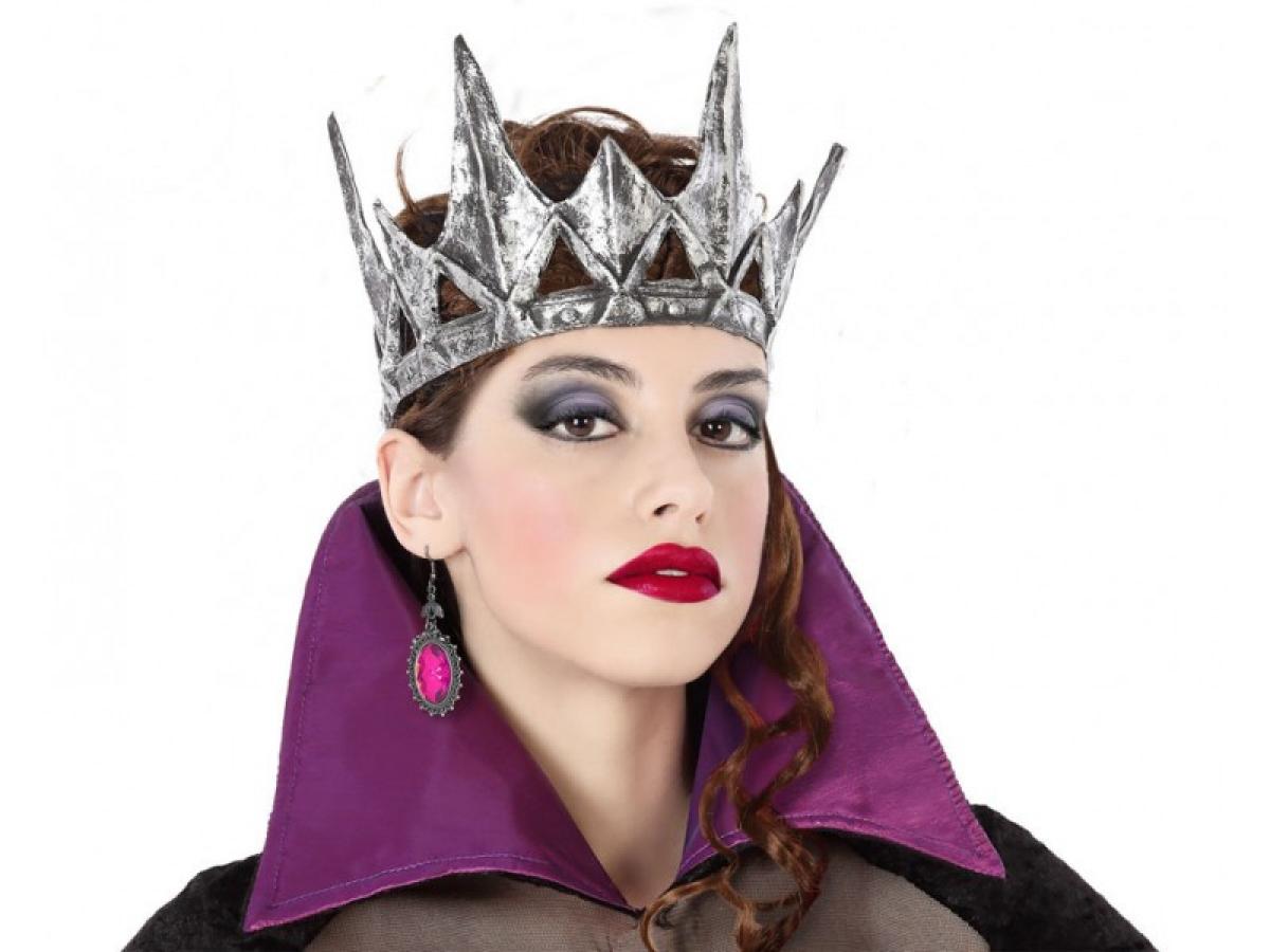 Couronne roi ou reine latex vieilli argent