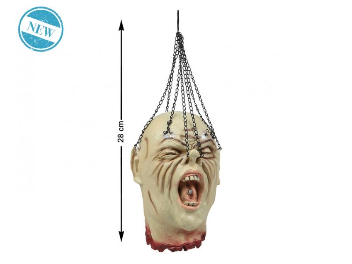 Tête suspendue avec chainettes