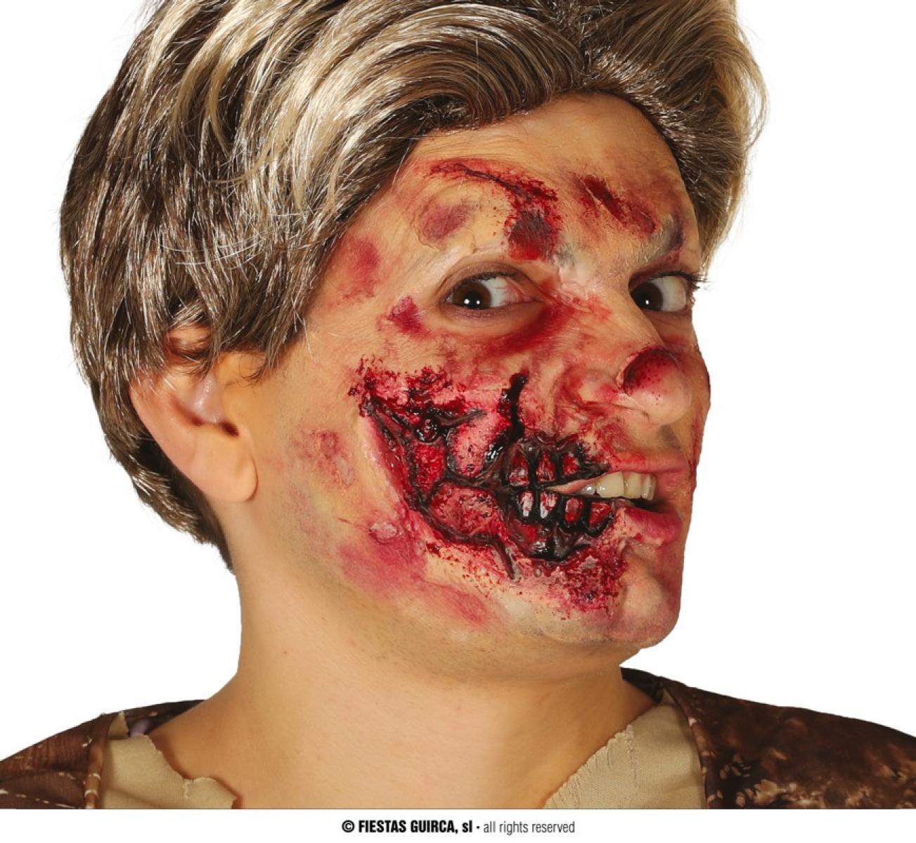 Cicatrice demi-bouche latex