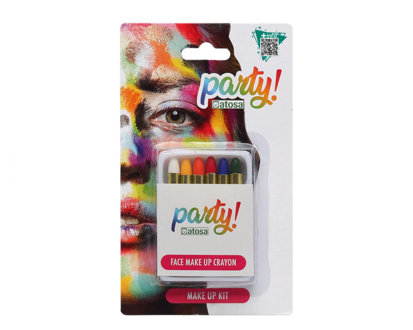 Boite de 6 crayons fard gras maquillage
