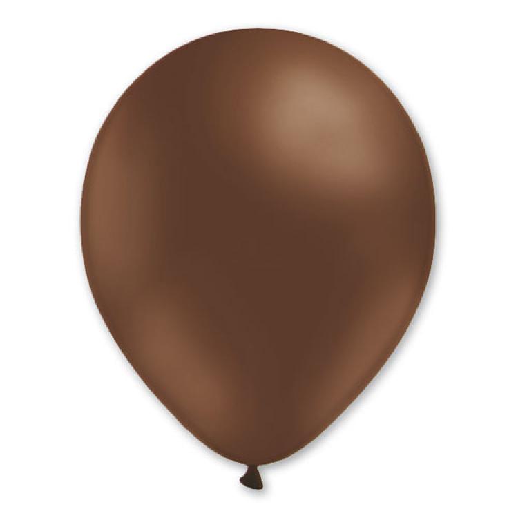 100 ballons latex 28cm chocolat