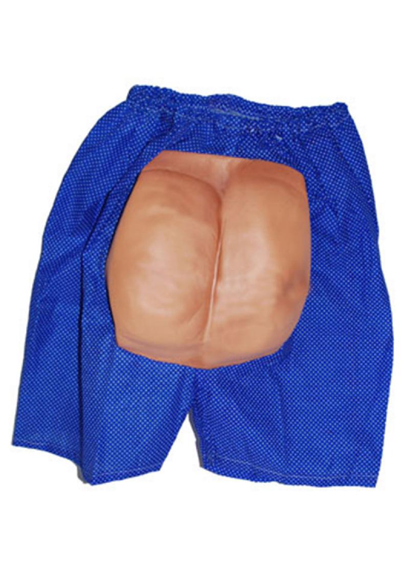 Short bleu avec fesses