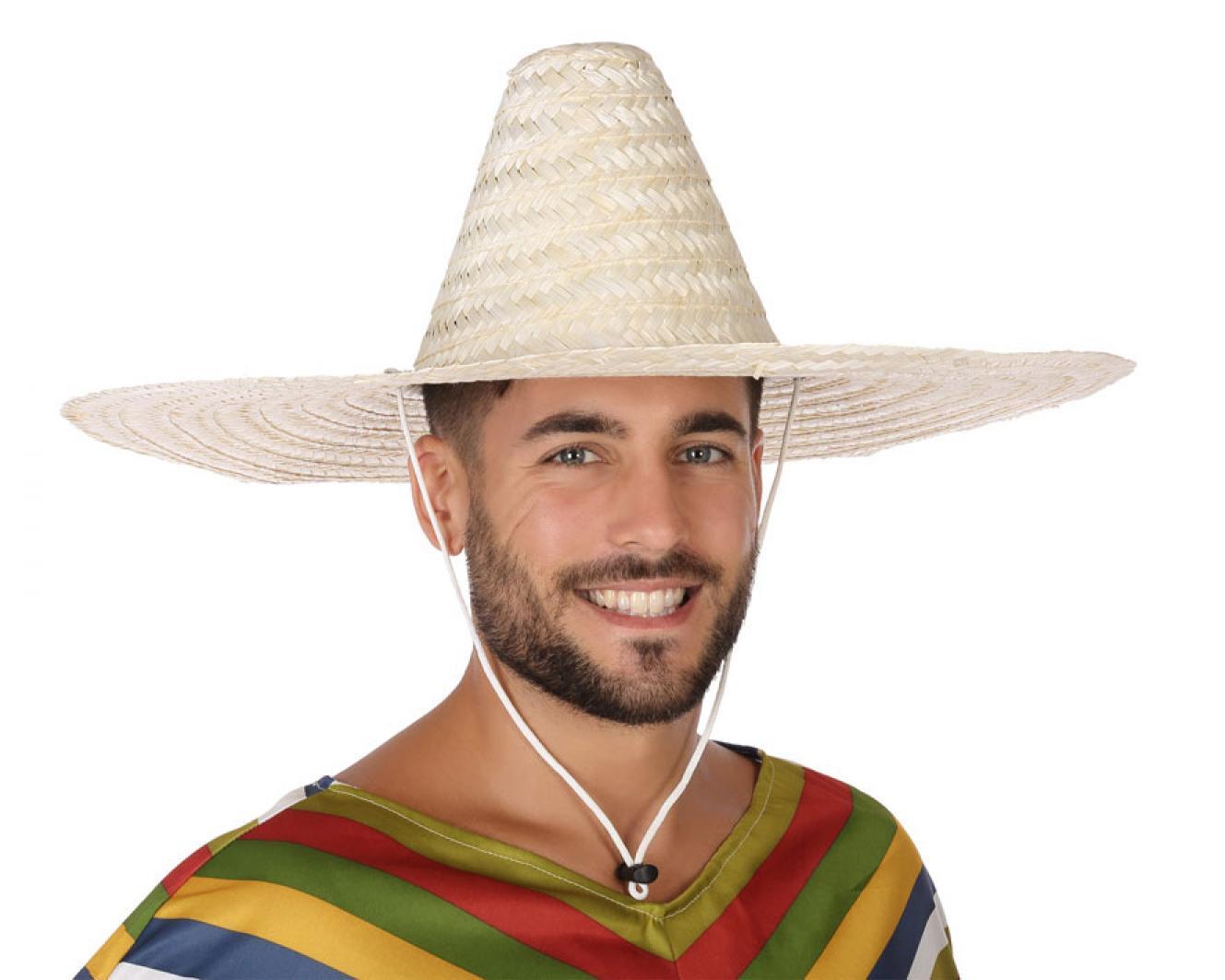 Sombrero mexicain adulte naturel