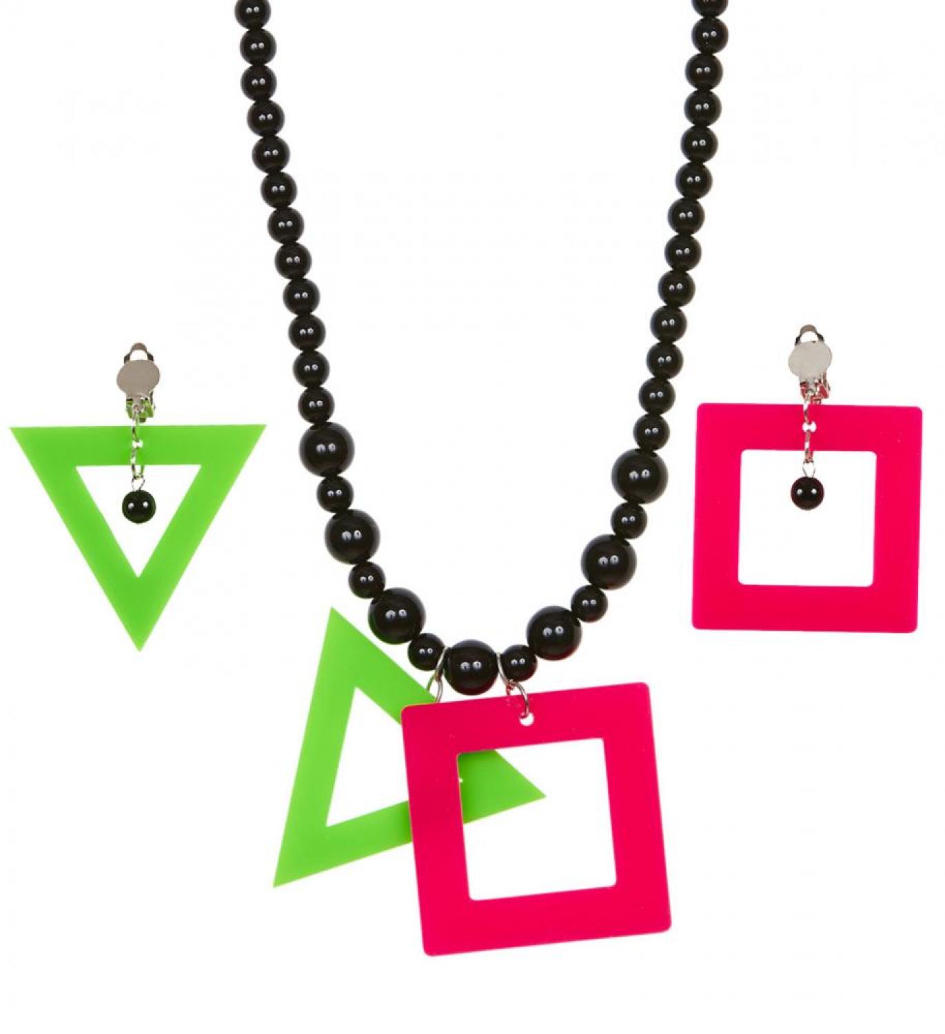 Ensemble bijoux années 80