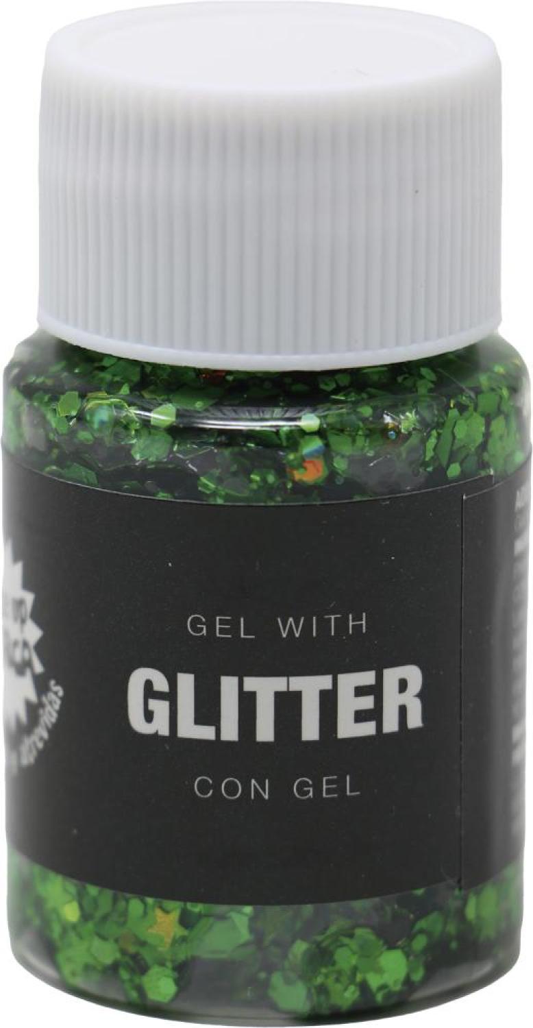 Pot gel grosse paillette vert 20gr