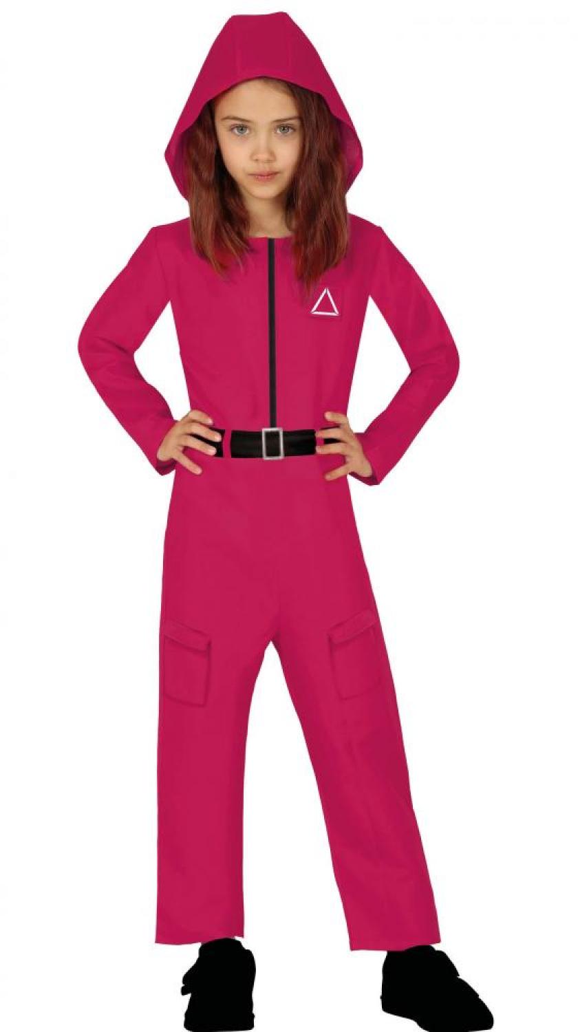 Combinaison Squid Game gardien de jeu taille 10/12 ans