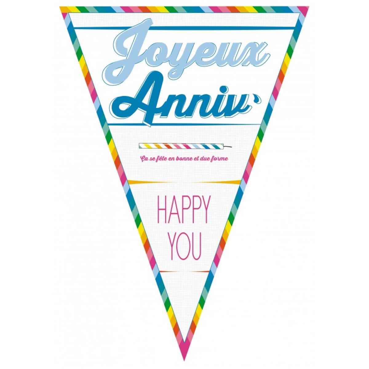 Guirlande joyeux anniversaire 4 mètres