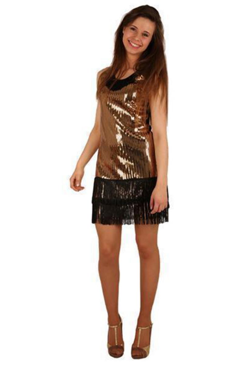 Robe Charleston sequin or taille 36