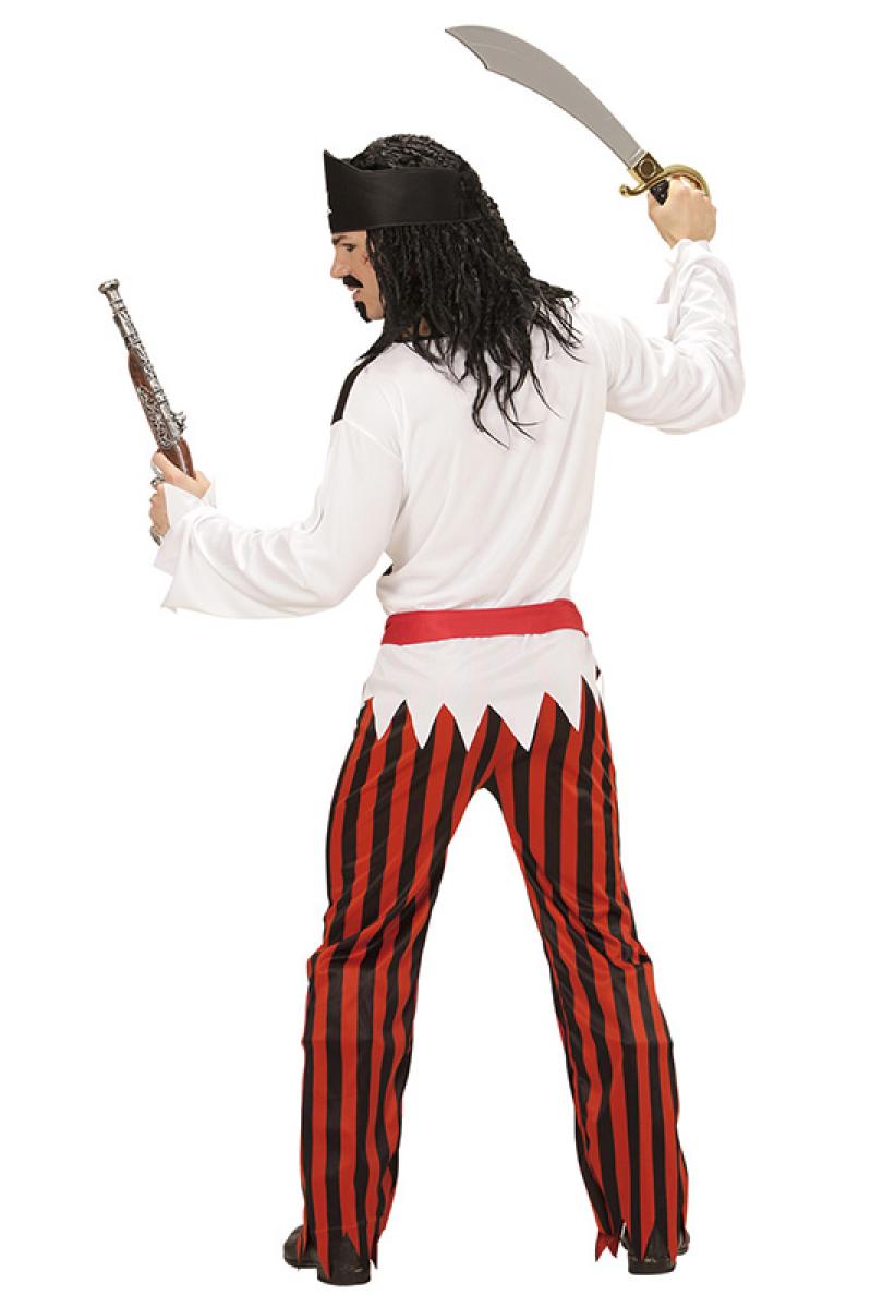 Pirate noir rouge taille S