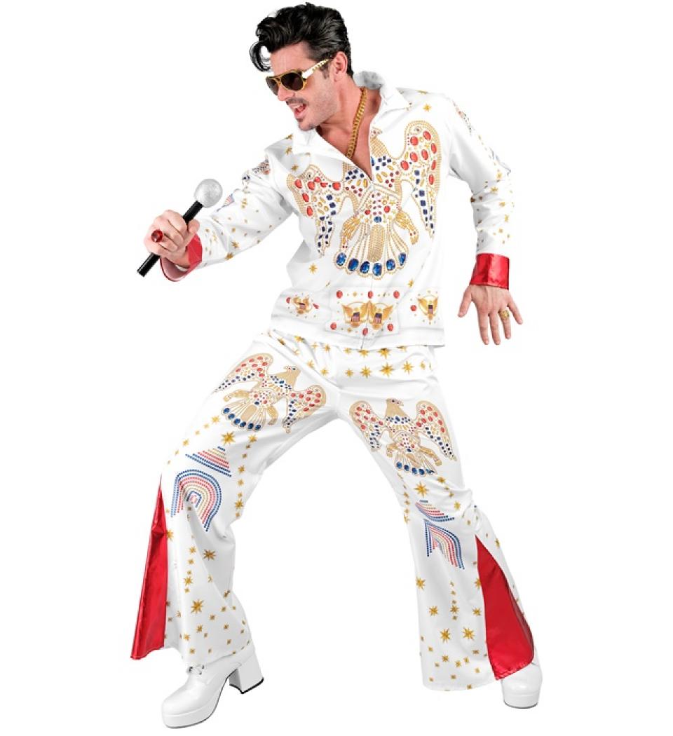 Déguisement Fast Costume Elvis roi du Rock'n Roll réaliste taille M