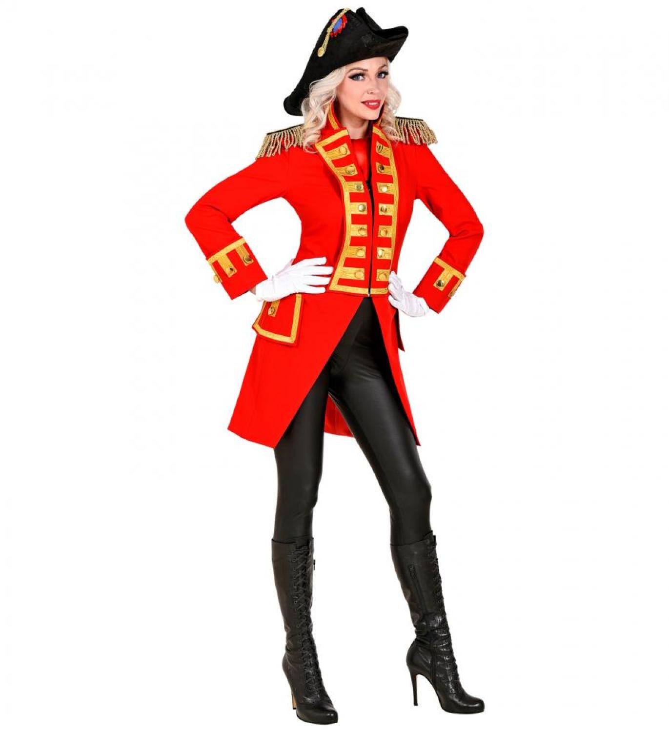 Veste de parade rouge luxe femme taille M