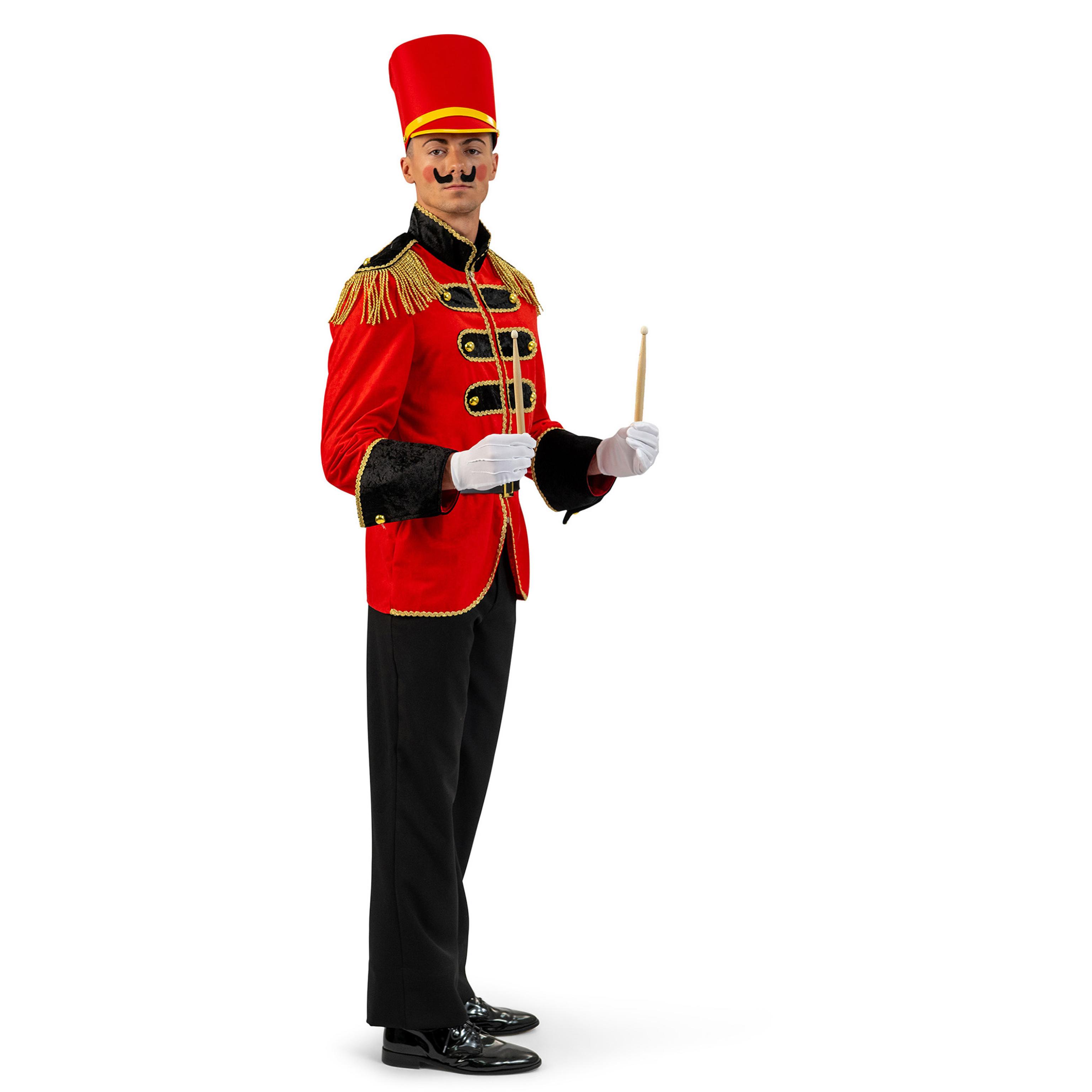 Veste Monsieur Loyal rouge et noir avec dorures taille M