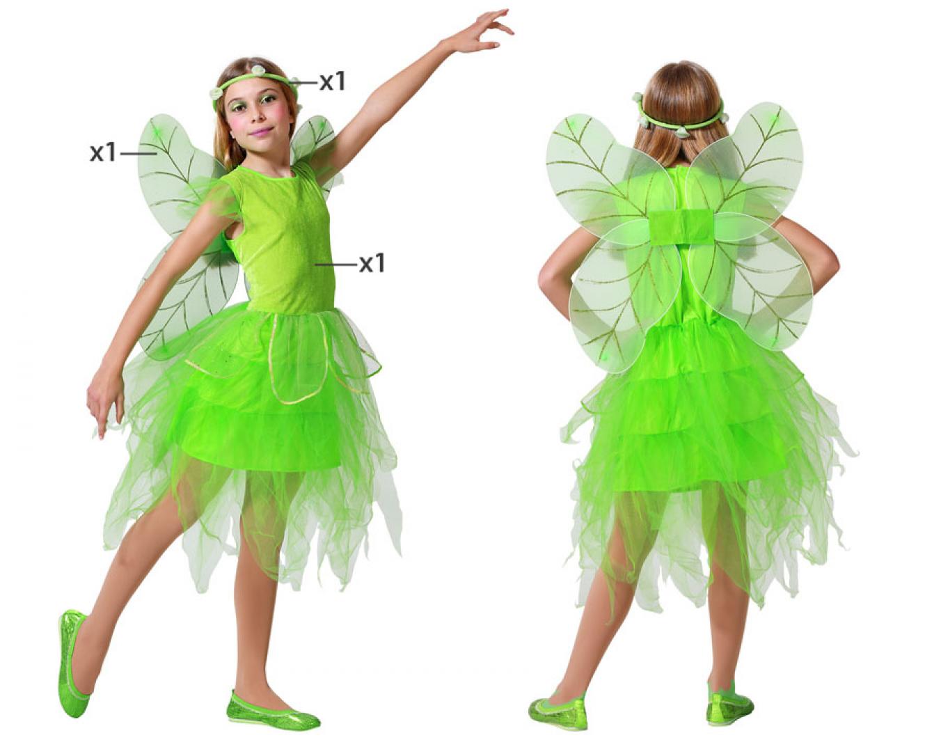 Fée verte taille 7/9 ans