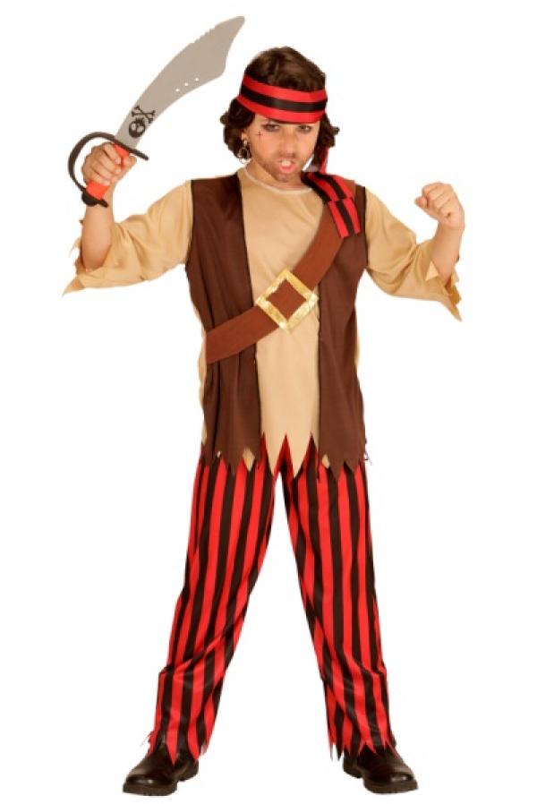 Pirate rouge et noir 2/3 ans