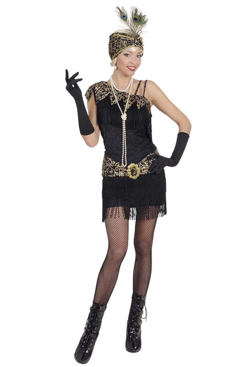 Robe Charleston noire/or taille XL