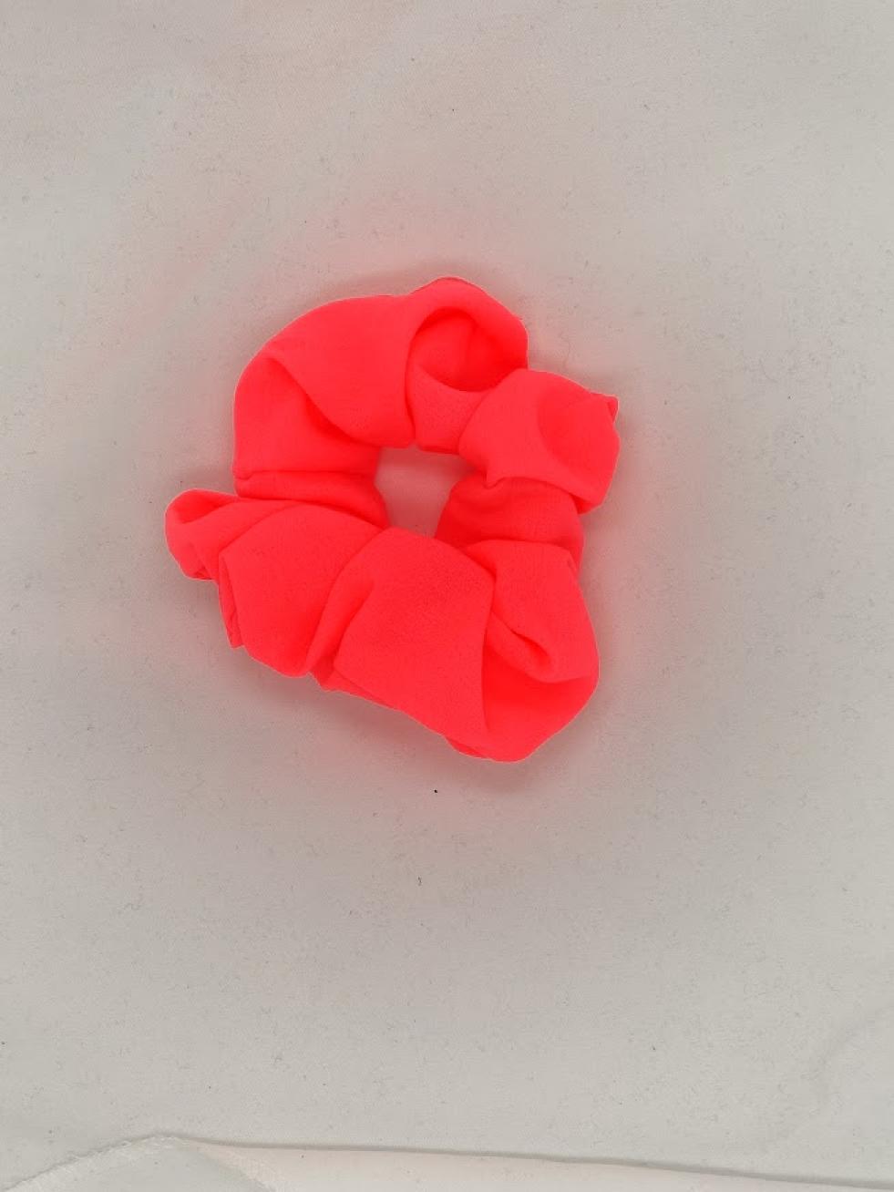 Chouchou rouge fluo UV