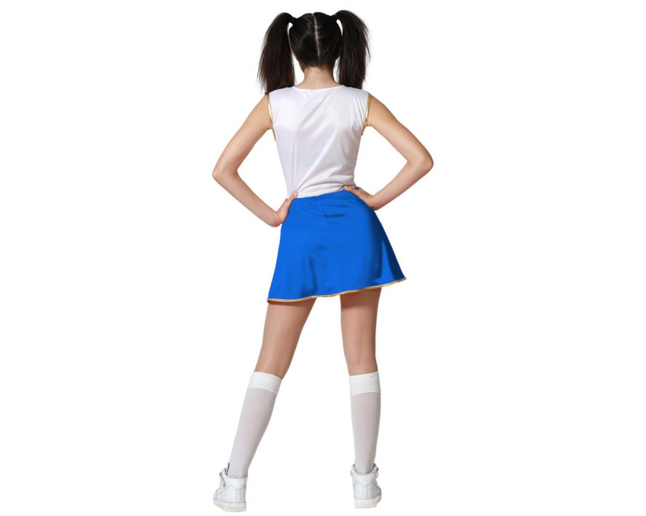 Cheerleader pompom girl bleue USA taille M/L