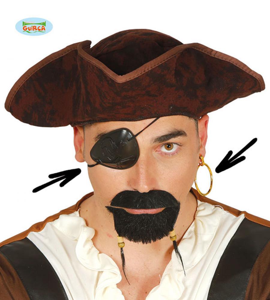 Boucle d'oreille pirate et cache oeil