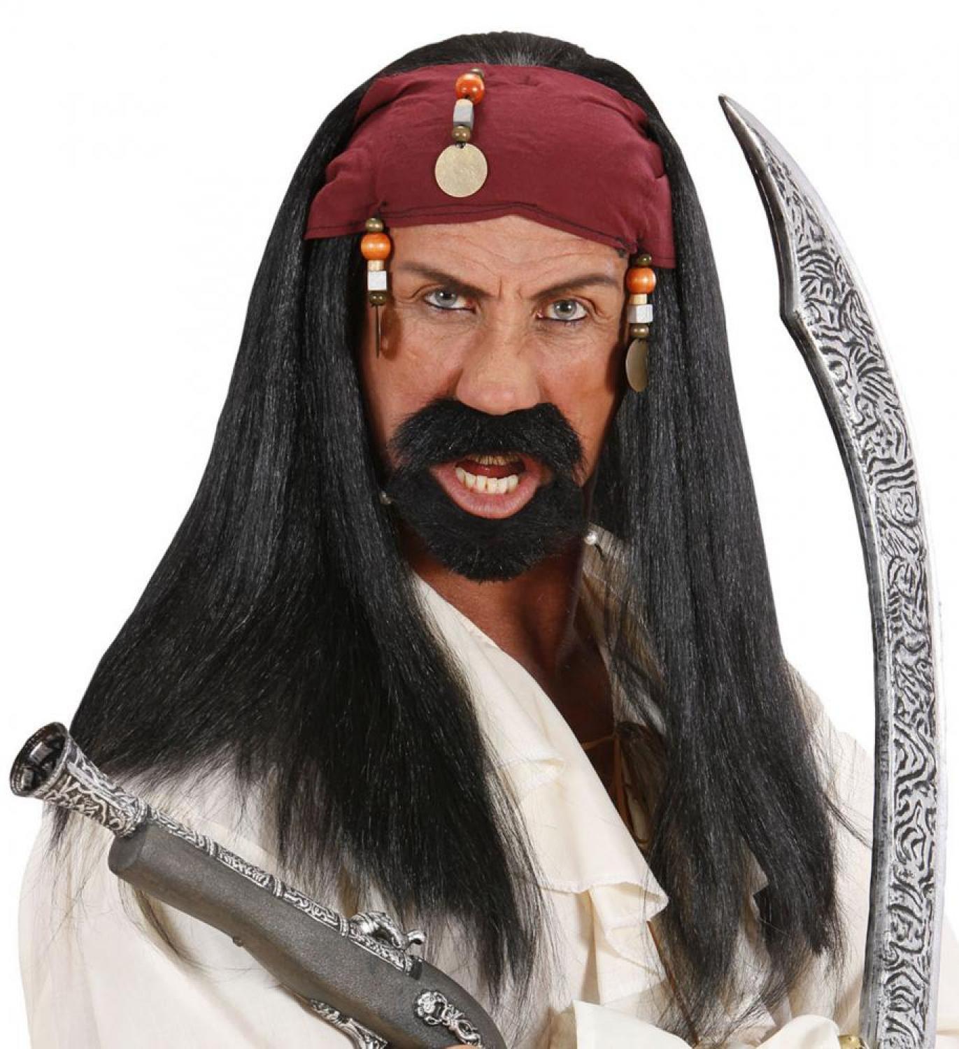 Perruque de pirate caraibes