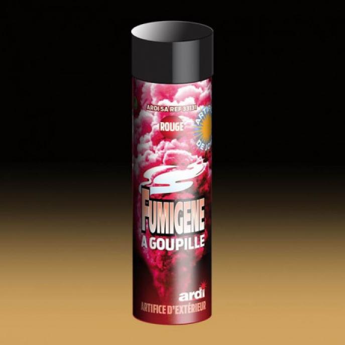 Fumigène à goupille 1mn rouge