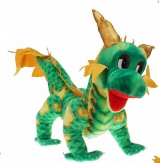 peluche dragon vert 70cm