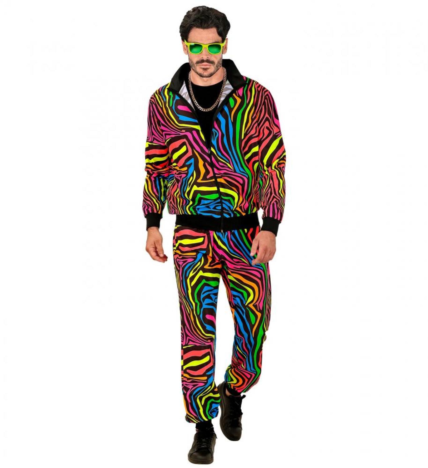 Jogging fashion fluo psychédélique taille S