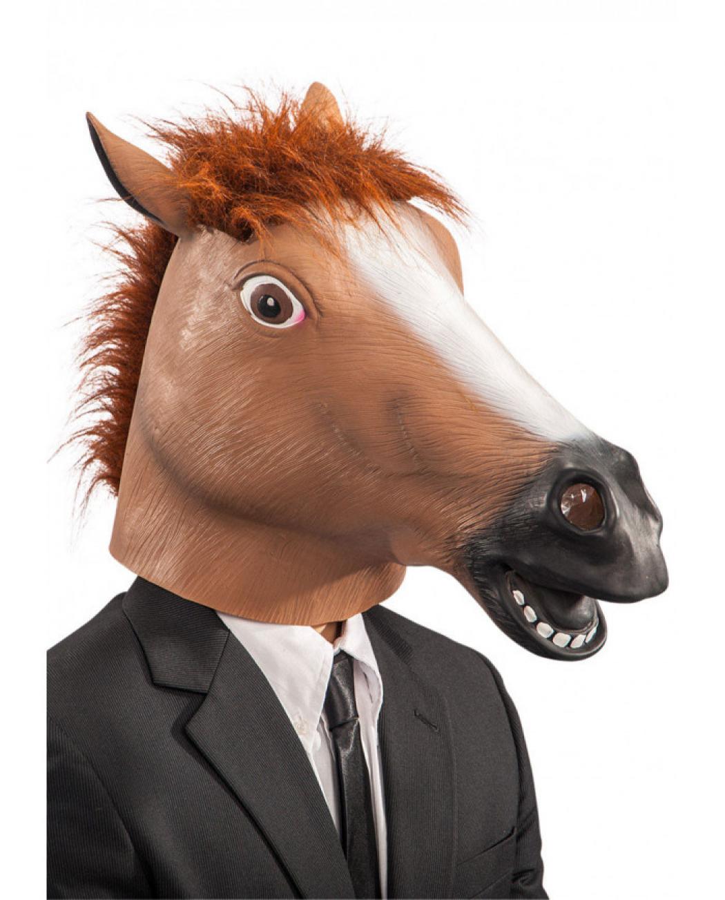 Masque cheval marron