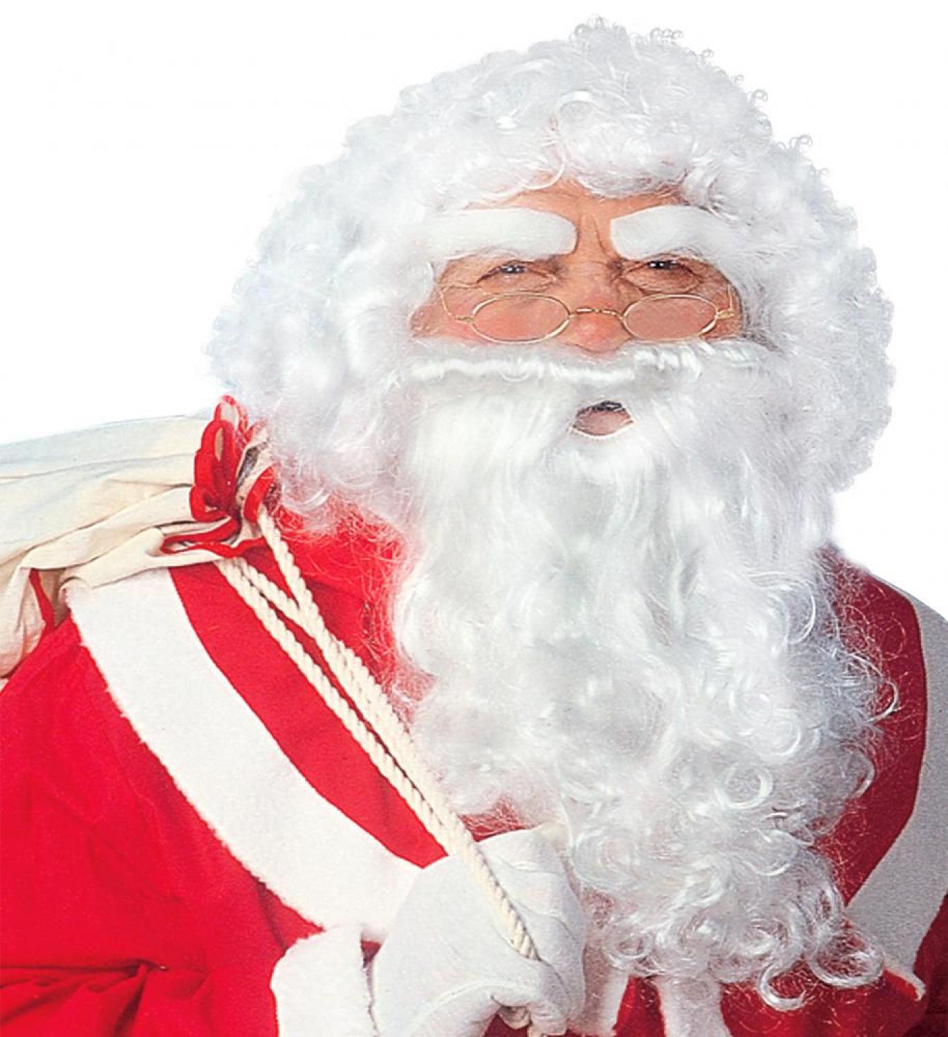Perruque avec barbe et moustaches père noël