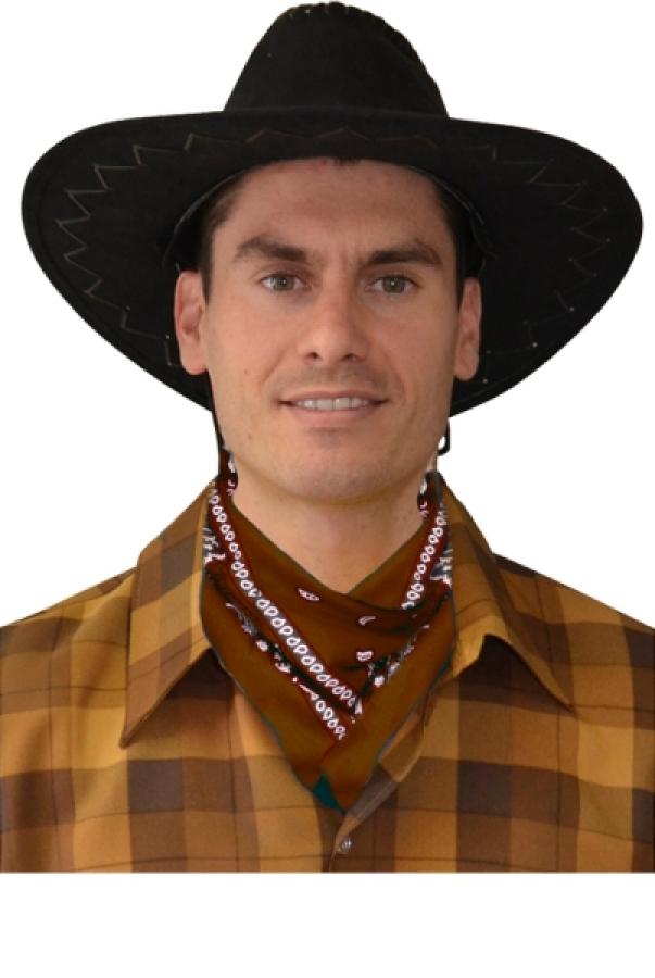 Bandana cowboy marron