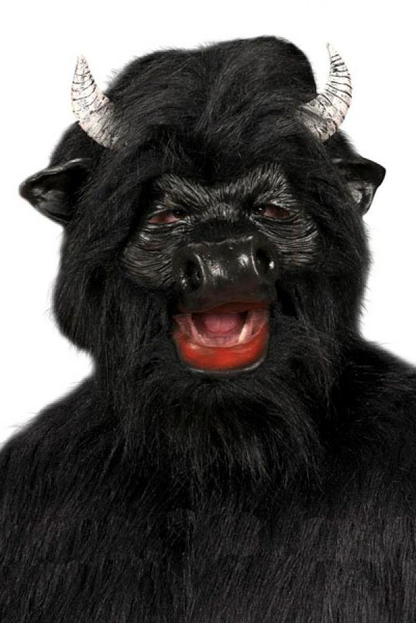 Masque de taureau noir