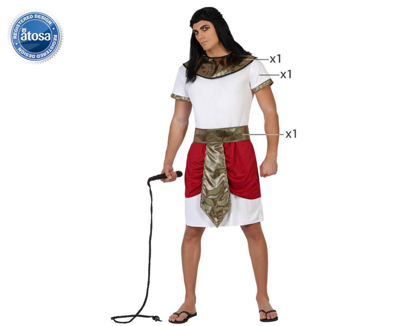Egyptien blanc, or et rouge taille M/L