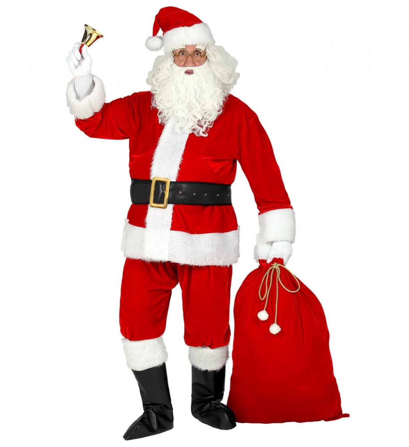 Costume Père-noël professionnel luxe velours