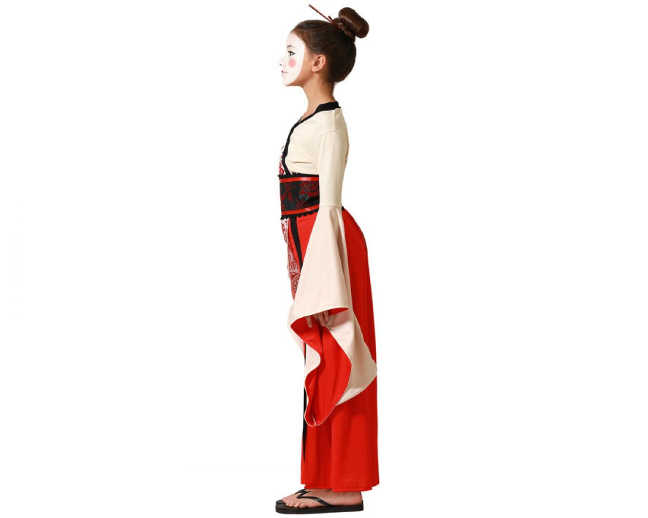 Japonaise geisha beige 5/6 ans