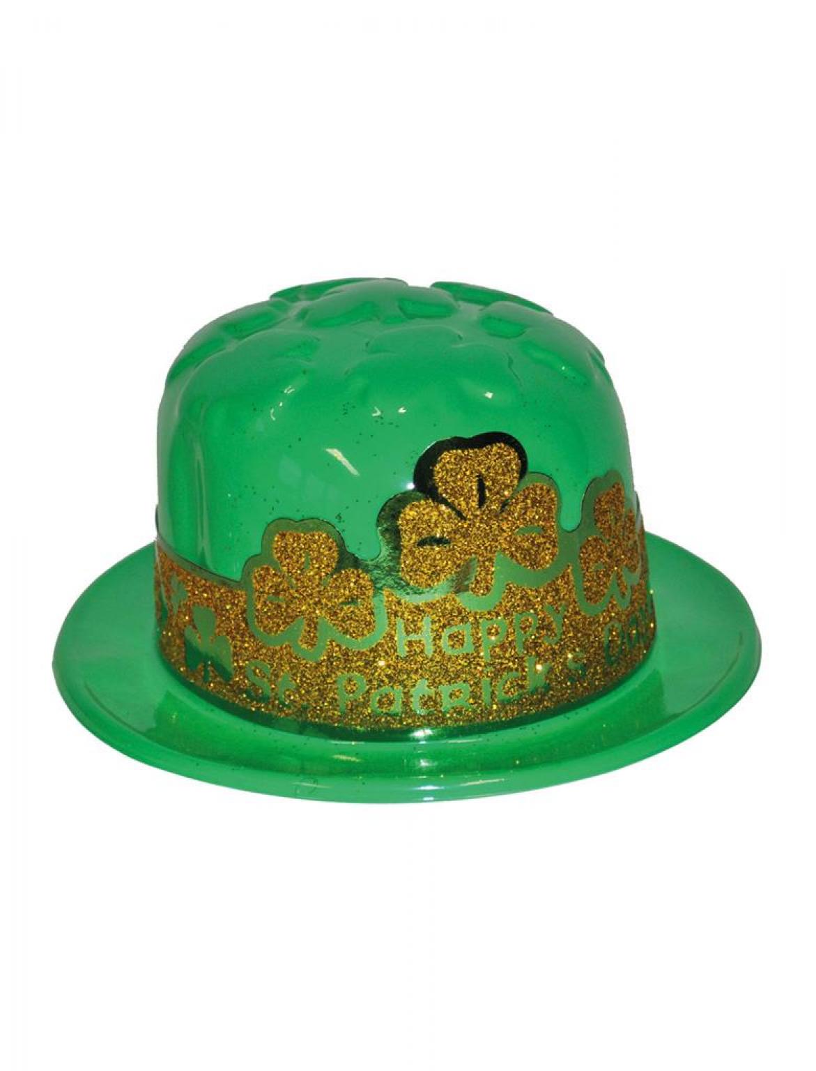 Chapeau melon plastique St Patrick