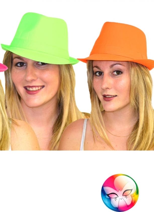 Chapeau tissu justin fluo