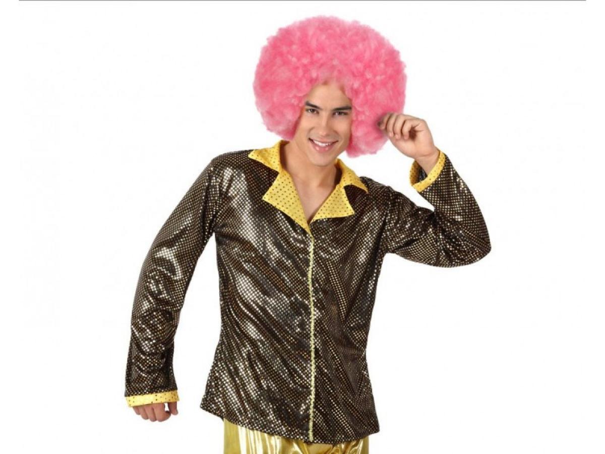 Chemise disco paillettes or taille M/L