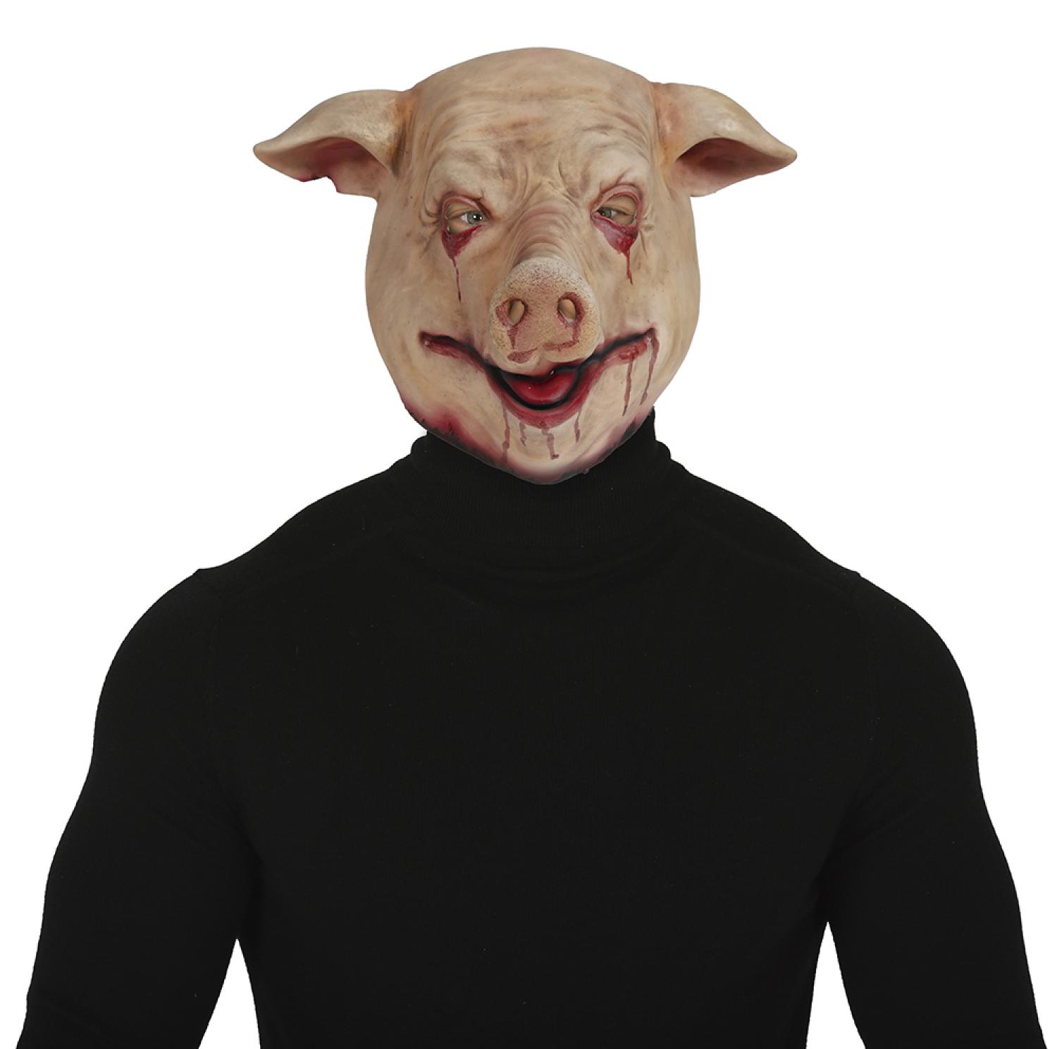 Masque de cochon sanglant en latex