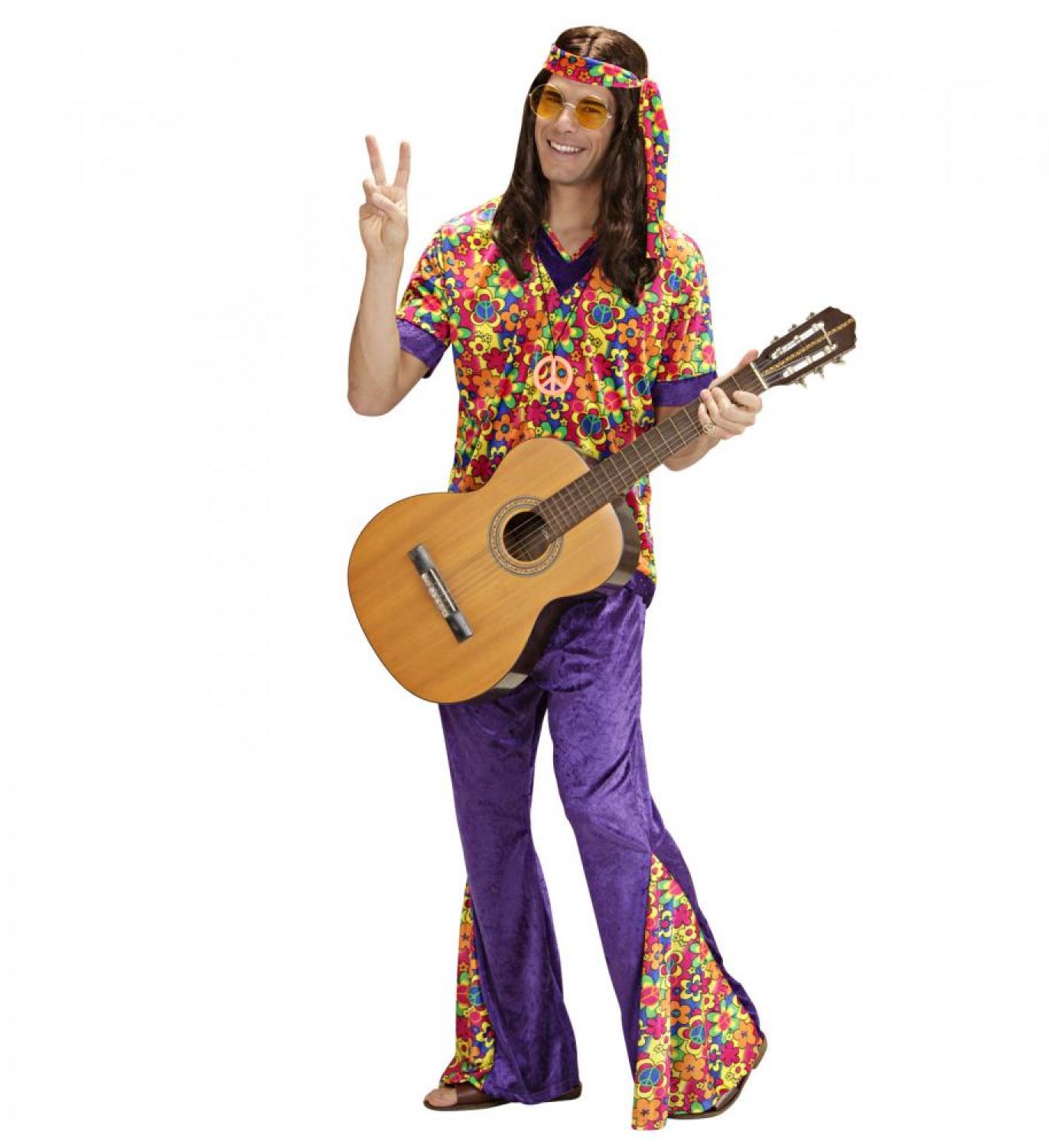 Lunettes hippie rondes géantes rouges (N13)