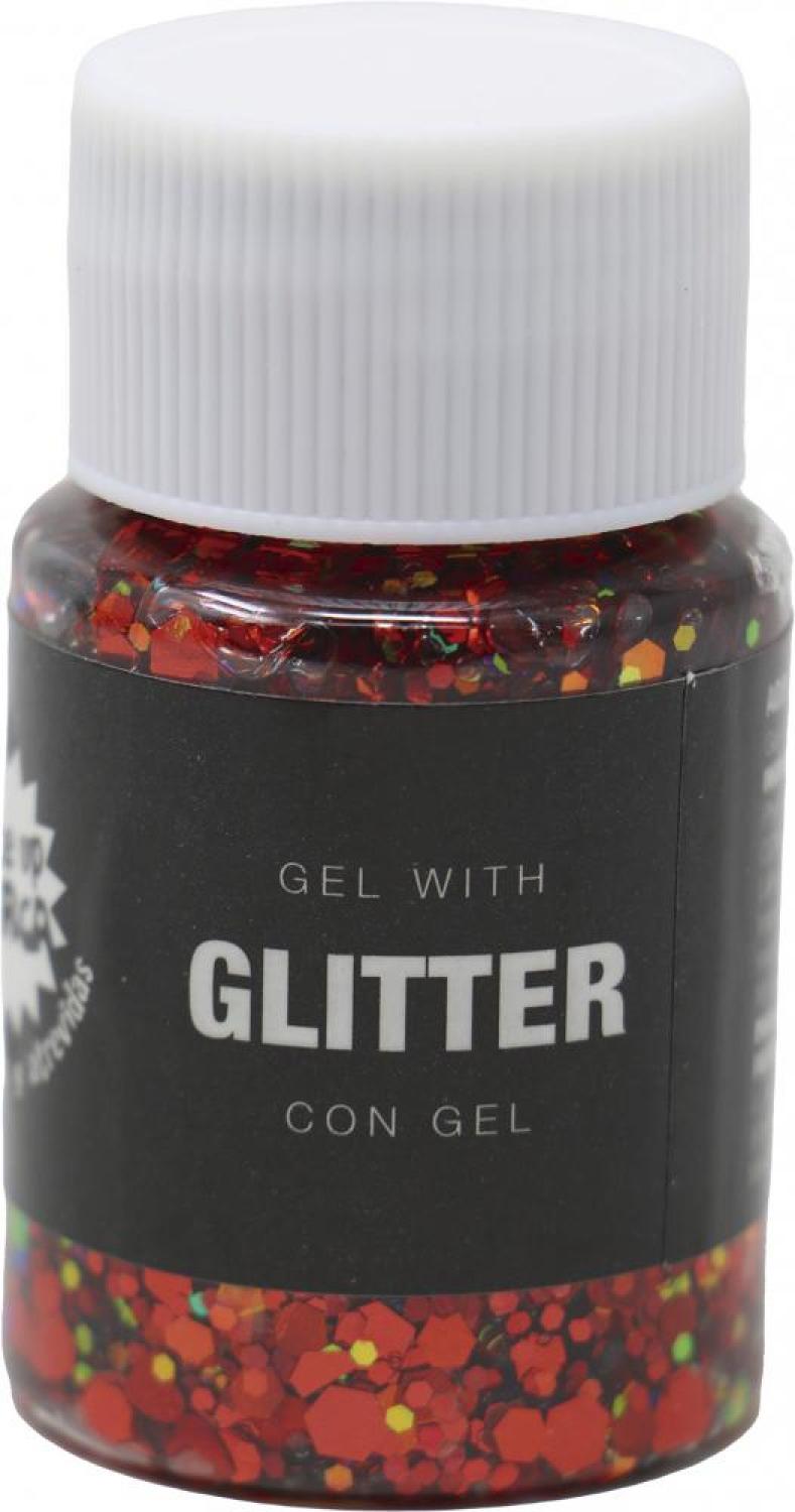 Pot gel grosse paillette rouge 20gr