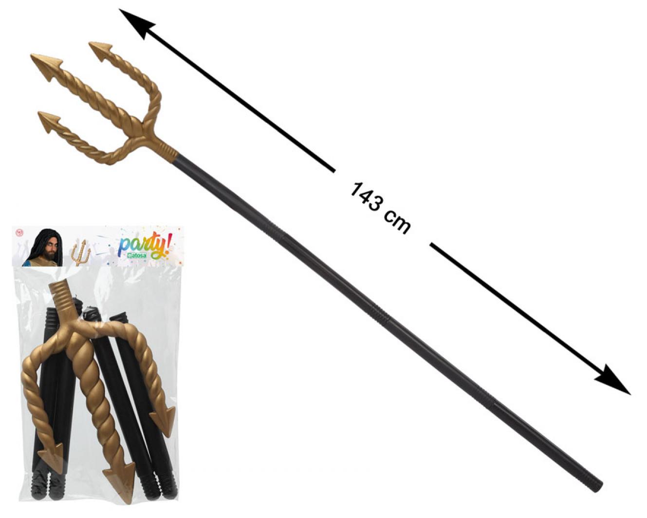Fourche trident du diable en or
