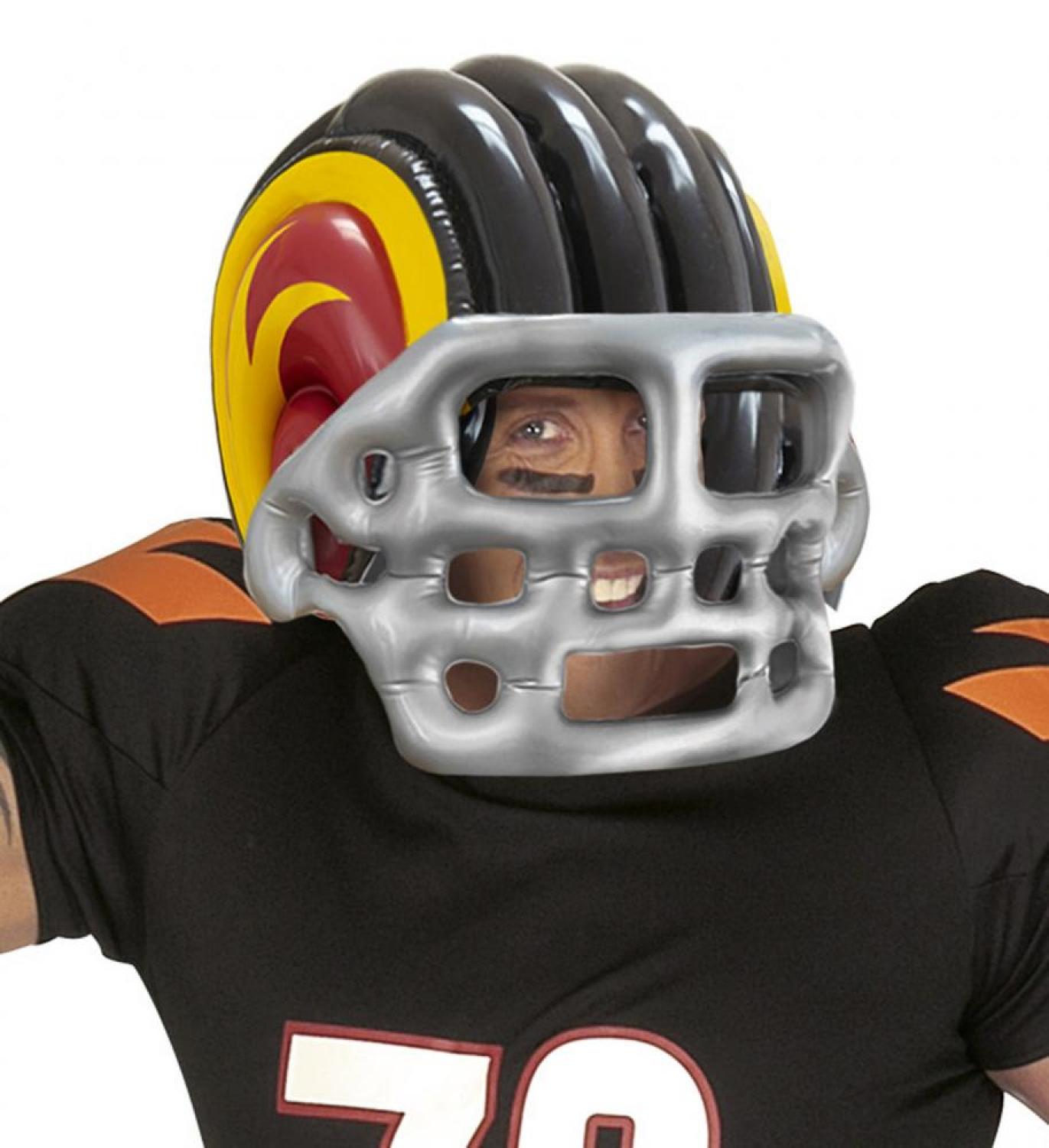 Casque footballeur américain gonflable