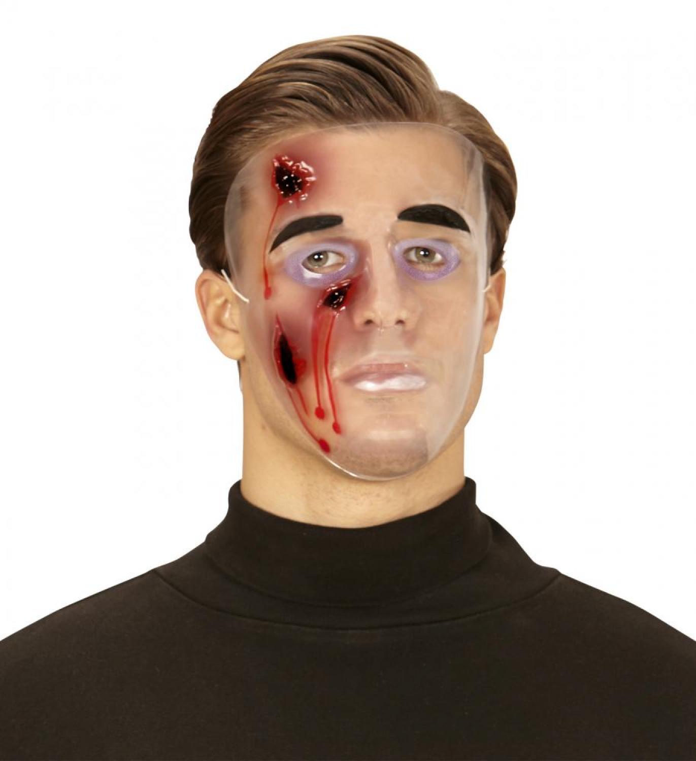 Masque sang transparent homme