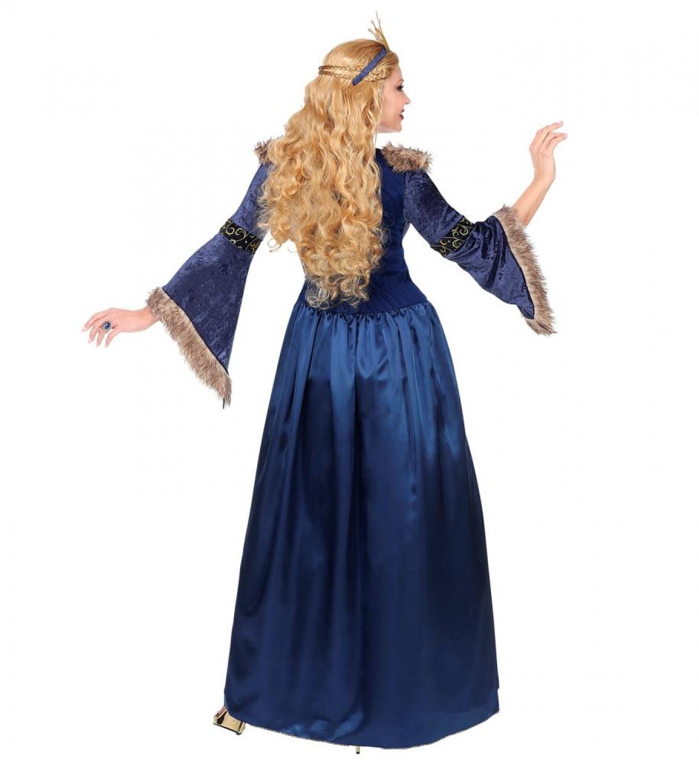 Reine médiévale bleu et or taille S