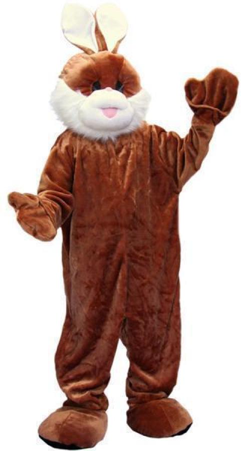 Mascotte Big Lapin brun